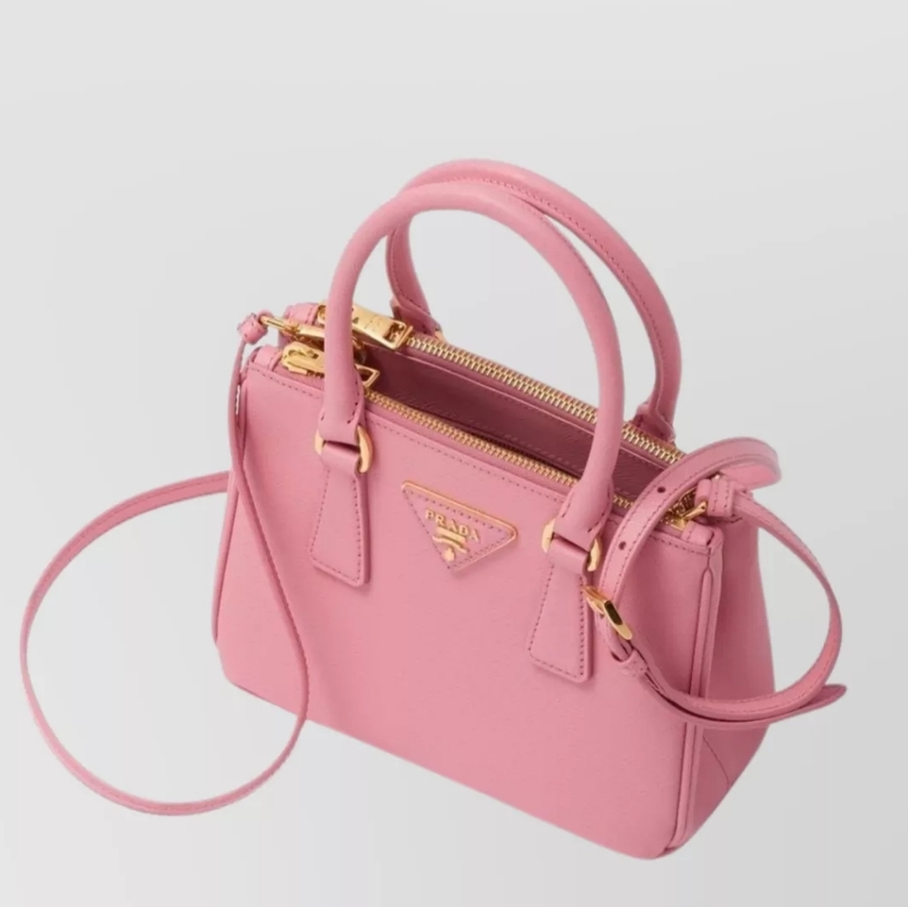LIKE NEW! Authenticated Prada GALLERIA Pink Mini MACRO SMALL Bag DAINTY CUTE - Picture 12 of 16
